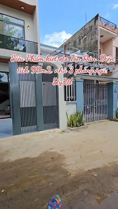 Nhà kiệt ô tô Tôn Đản 99m² - 3PN, Giá 5.2 Tỷ TL