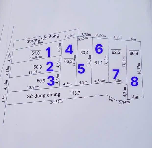 Đất nền Đào Yêu, An Dương 66m² - Lô góc 2 mặt tiền, ô tô vào nhà