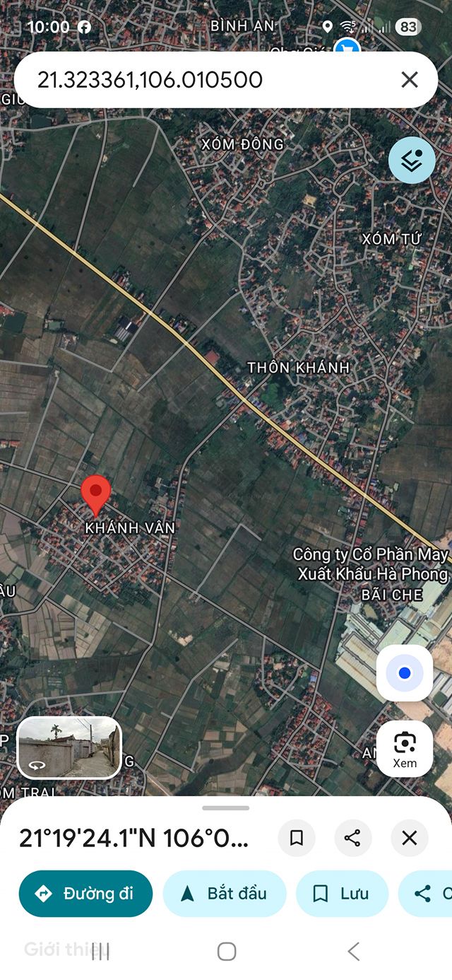 Đất nền Xã Khánh Vân, Hiệp Hòa, Bắc Giang - 92m², Mặt tiền 6m, Sổ đỏ chính chủ