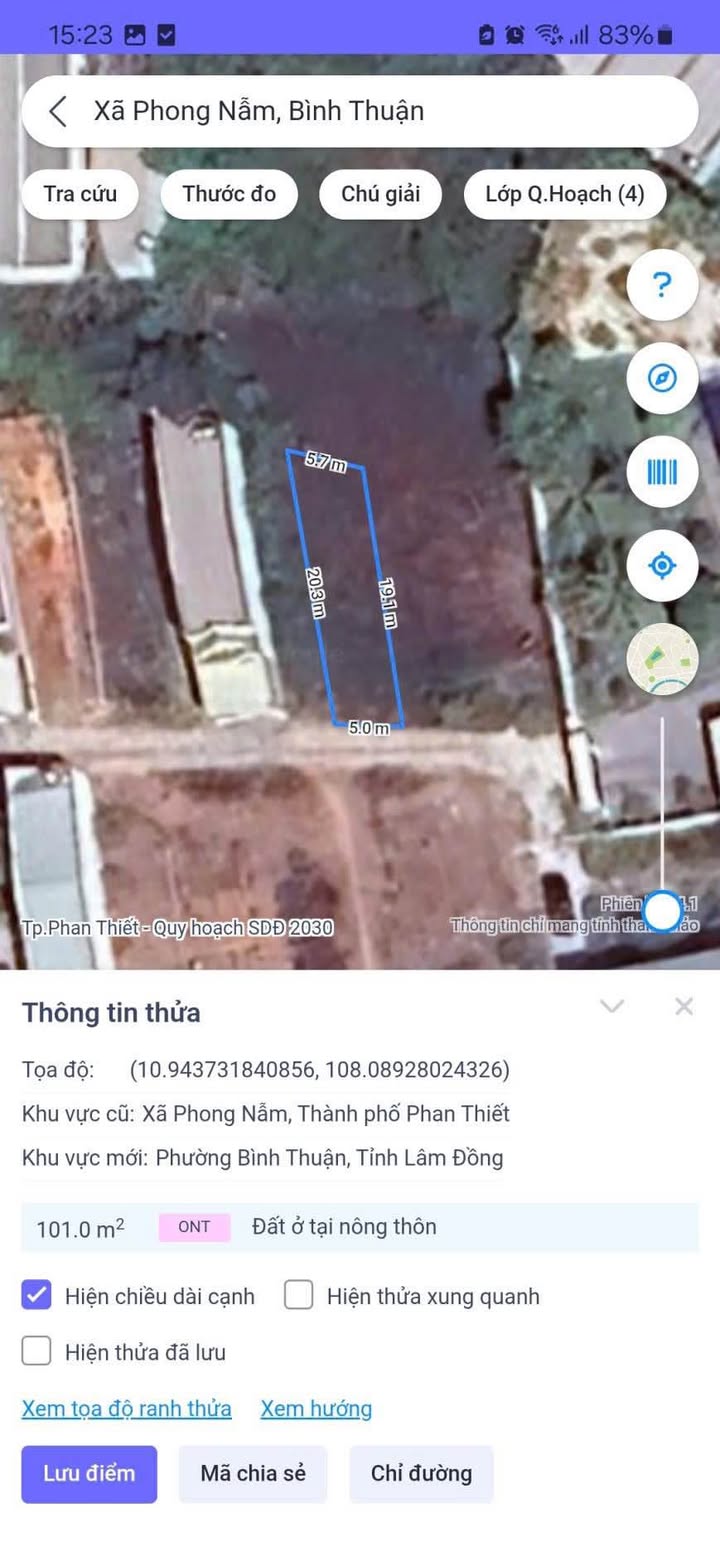 Đất nền Phan Thiết 100.5m² giá 1.194 tỷ - Sổ đỏ chính chủ