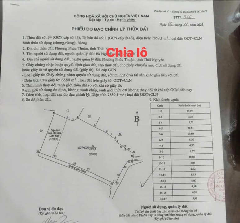 Đất nền Phúc Thắng, Phúc Yên 8000m² - Tiềm năng tăng giá!