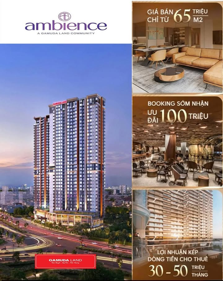 Căn hộ cao cấp Ambience Hải Phòng 25 triệu/tháng - Đối diện AEON Mall!