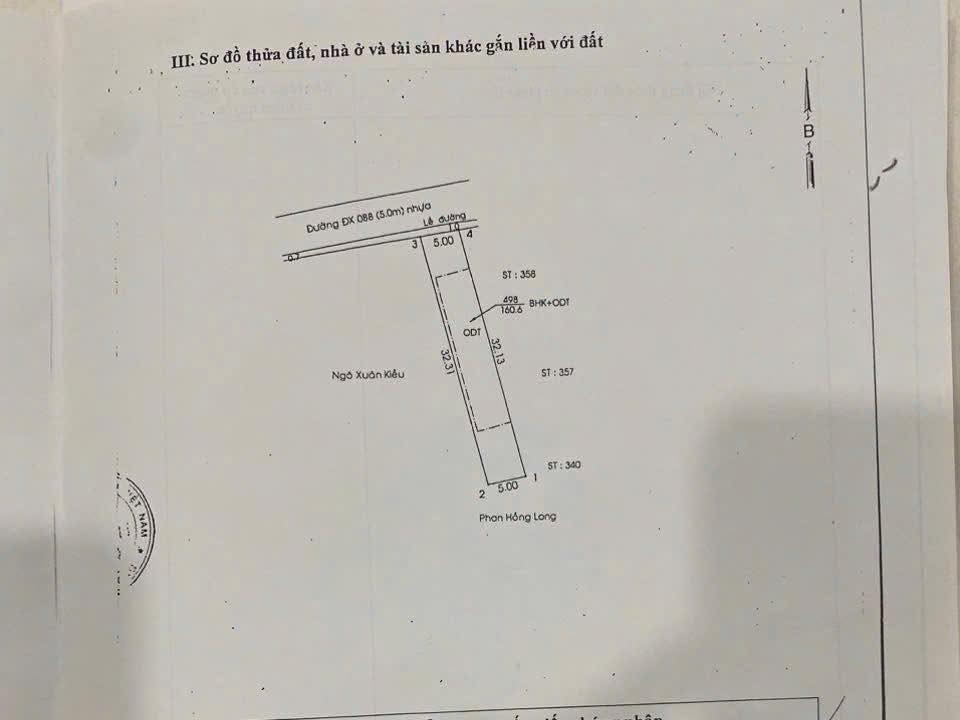 Đất Mặt Tiền Nguyễn Đức Cảnh, Thủ Dầu Một - 160m² Giá 2.45 Tỷ