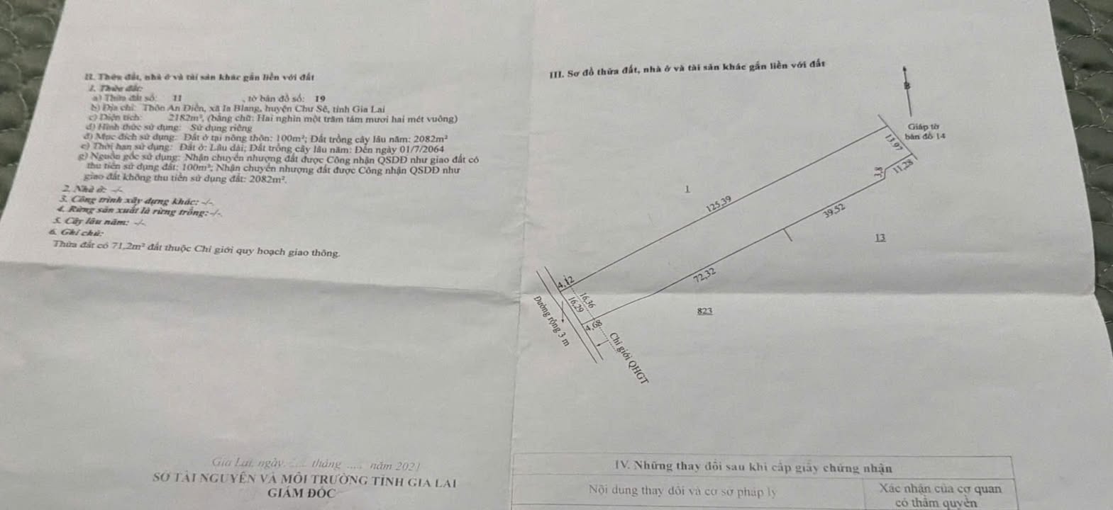 Đất nền Chư Sê 7200m² - Sổ đỏ chính chủ, 100m² thổ cư!