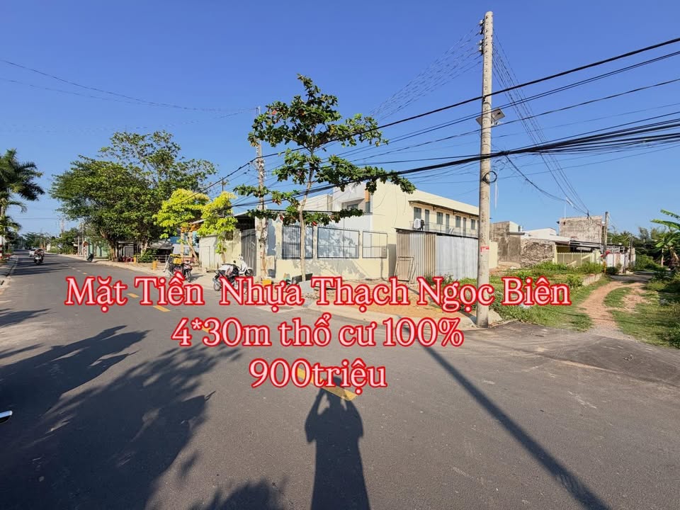 Đất nền Trà Vinh 120m² mặt tiền Thạch Ngọc Biên - Sổ đỏ chính chủ!