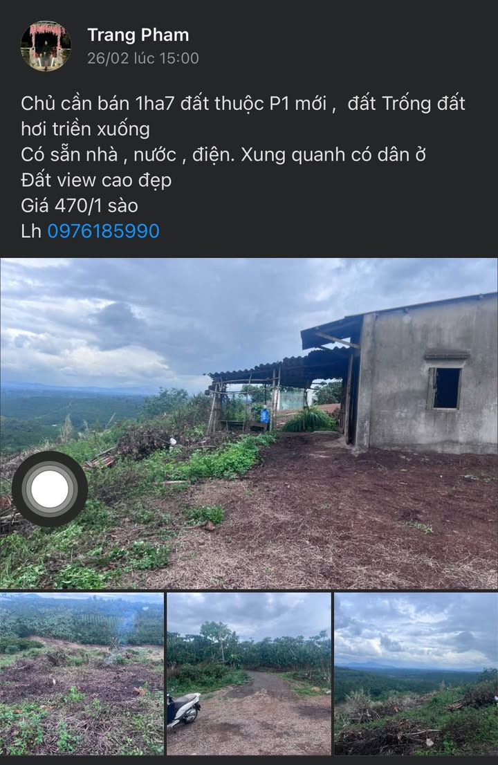 Bán Đất Vườn 17.000m² Phường 1, Bảo Lộc - View Cao Thoáng Đãng