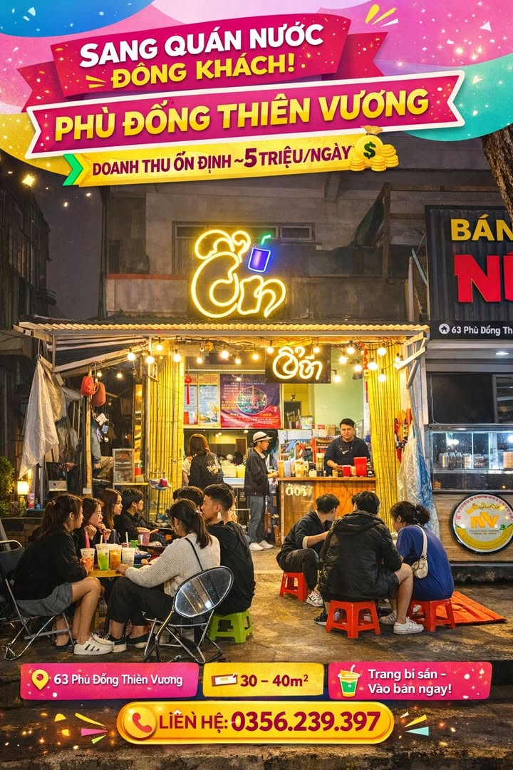 Mặt bằng kinh doanh Phù Đổng Thiên Vương, Đà Lạt - Sẵn sàng hoạt động