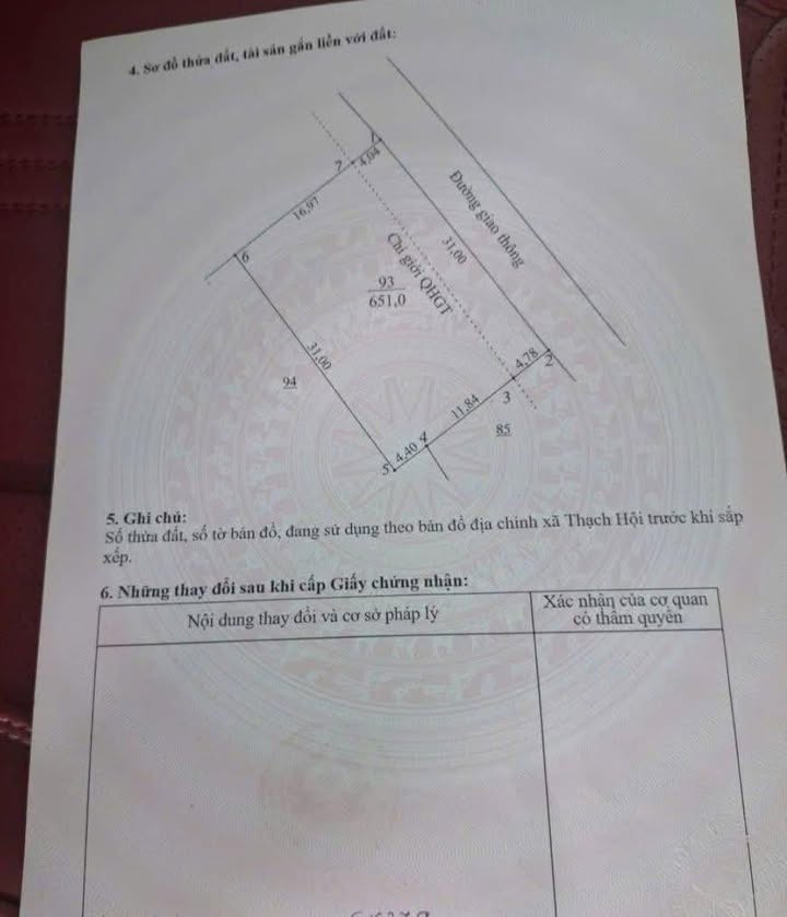 Đất nền Xã Thạch Hội, Hà Tĩnh 600m² - Tiềm năng tăng giá vượt trội!