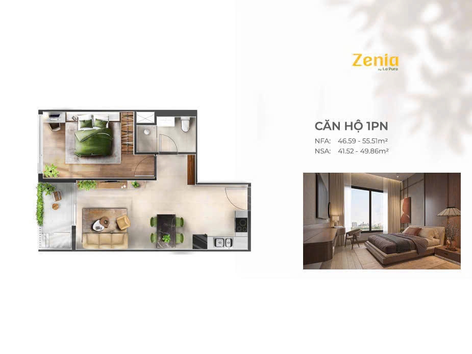 Chung cư La Pura Thuận An - Căn hộ 62m² giá chỉ 3.3 tỷ, view thoáng