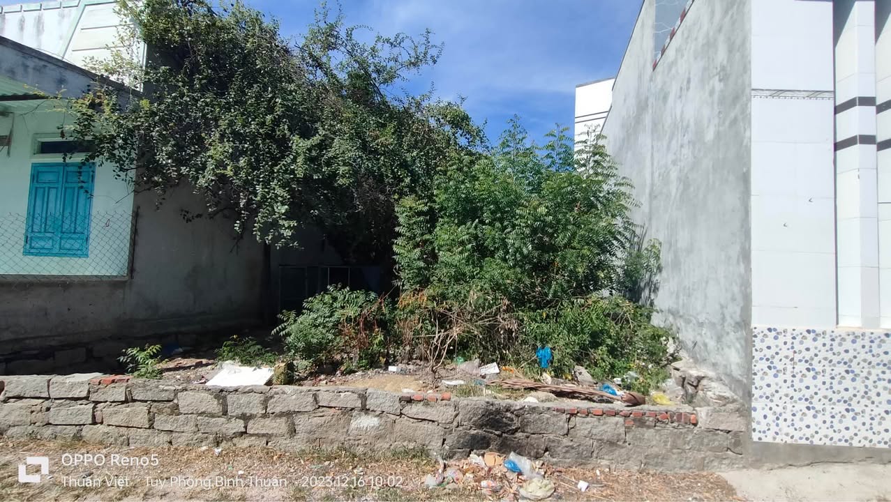 Đất thổ cư 95m² mặt tiền đường Petông, Phan Rí Cửa - Giá 600 triệu