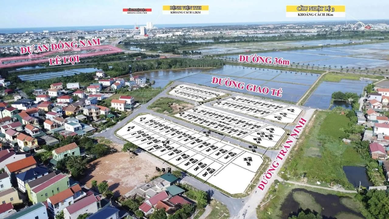 Đất nền Bình Bổn Đồng Hới 192m² chỉ từ 2 tỷ - Sổ đỏ chính chủ!