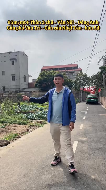 Đất nền Thôn 3 chữ, Vân Nội 65m² - Sổ đỏ chính chủ, 5 tỷ