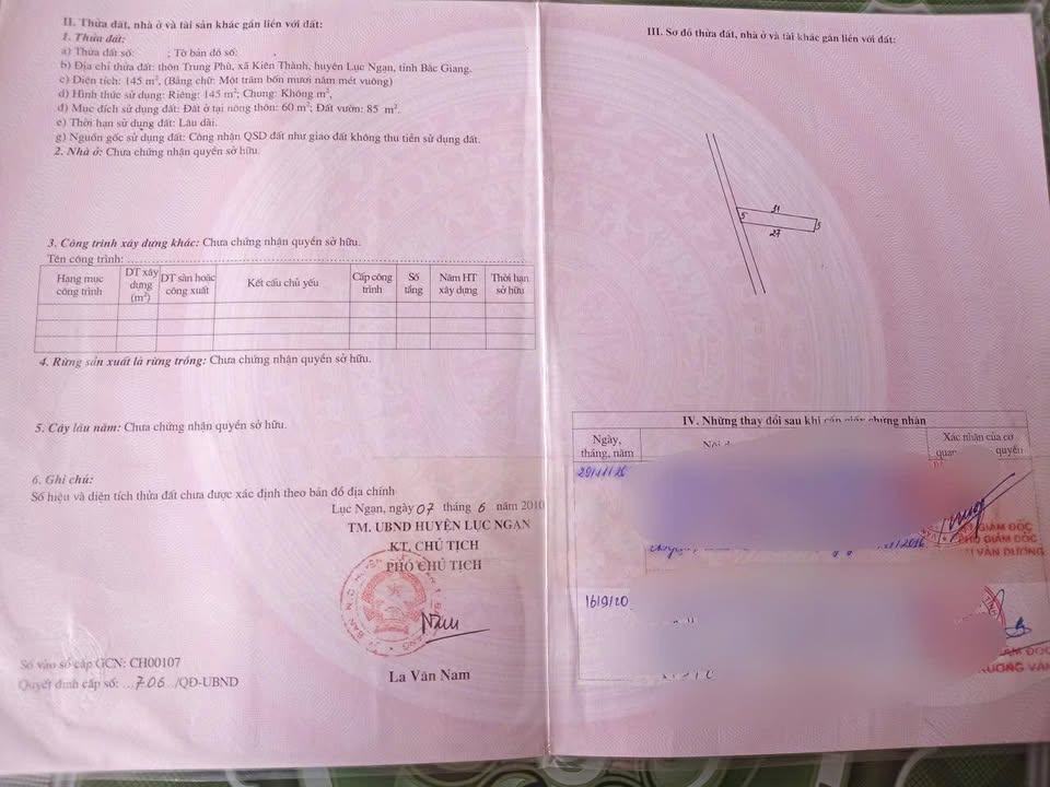 Đất thổ cư 135m² trục chính Kiên Lao, Bắc Giang - Giá tốt đầu tư