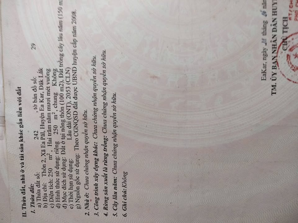 Đất nền Thị trấn Ea Kar 240m² - Sổ đỏ chính chủ
