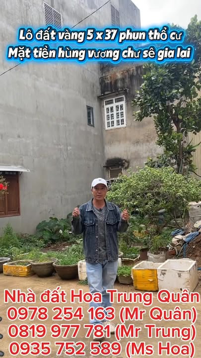 Đất Hùng Vương Chư Sê 185m² 5 tỷ - Đất thổ cư 100%