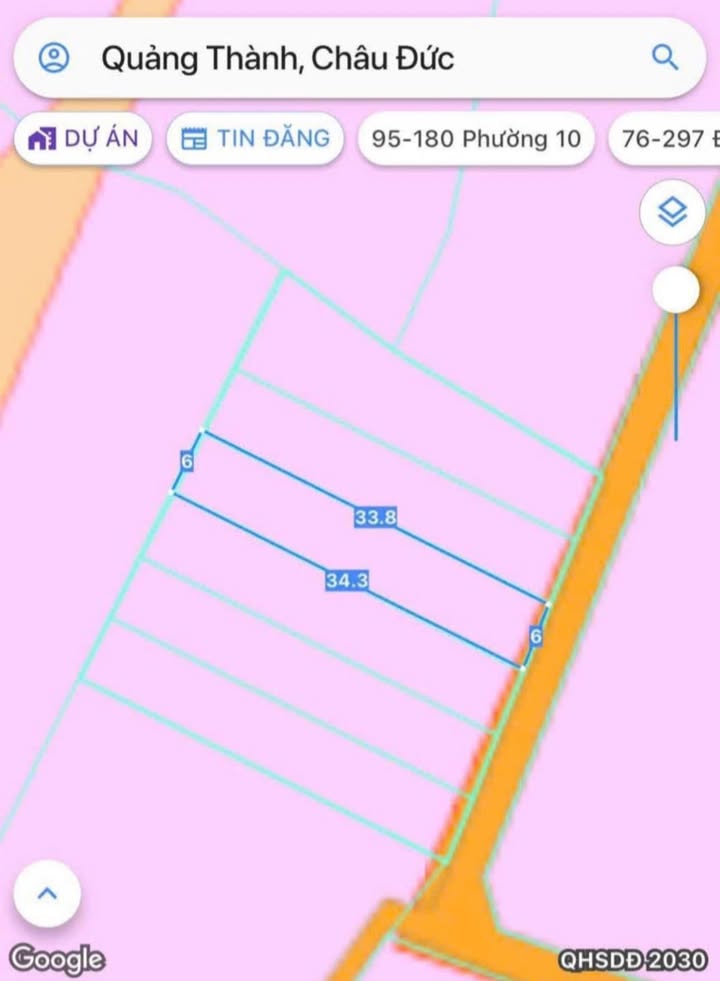 Đất nền Quảng Thành Châu Đức 203m² - Sổ đỏ chính chủ, ô tô vào tận nơi!