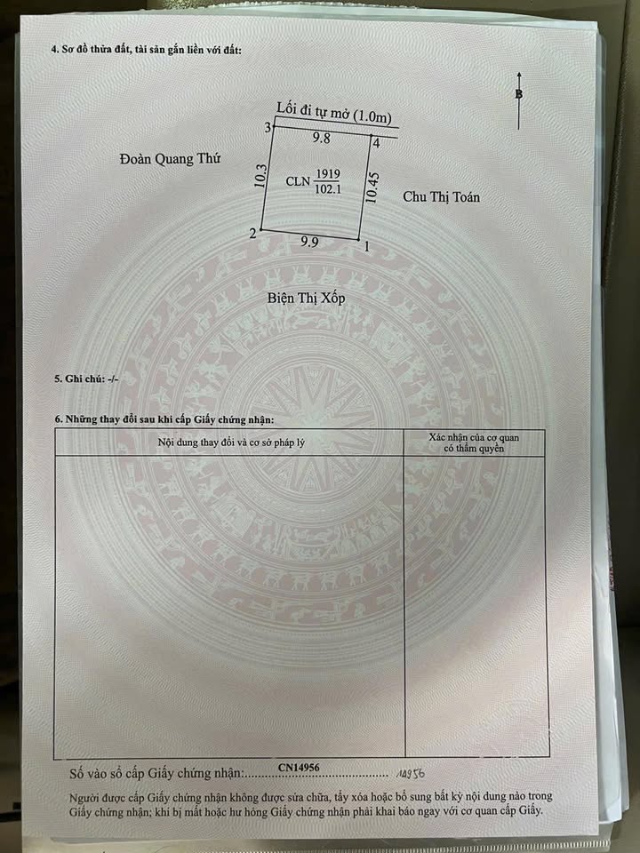 Đất nền Tân Uyên 102m² - Sổ đỏ sẵn sàng, giá đầu tư tốt