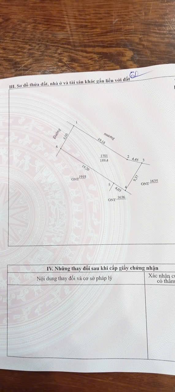 Đất Thái Thọ Nghi Thái 189m² 2.6 tỷ - Tiềm năng tăng giá vượt trội!