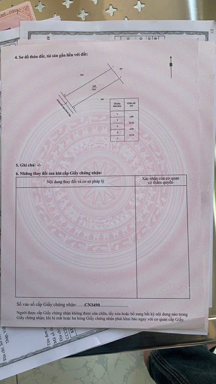 Đất thổ cư Phước Thạnh Mỹ Tho 156m² 350 triệu - Sổ đỏ chính chủ