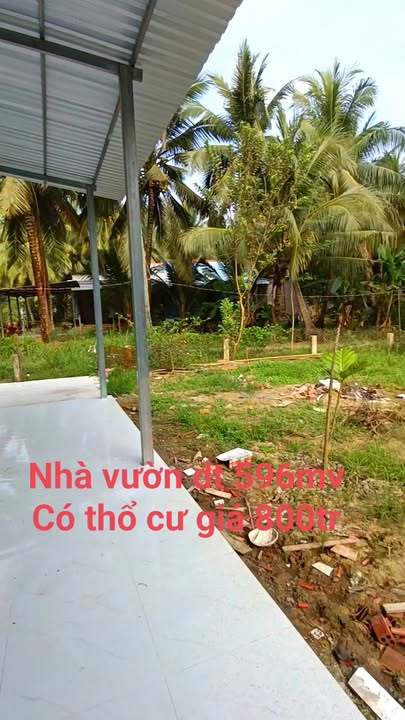 Đất Vườn 596m² Ngang 21.5m Hướng Tây - Giá 800 Triệu Tại Chợ Gạo, Tiền Giang