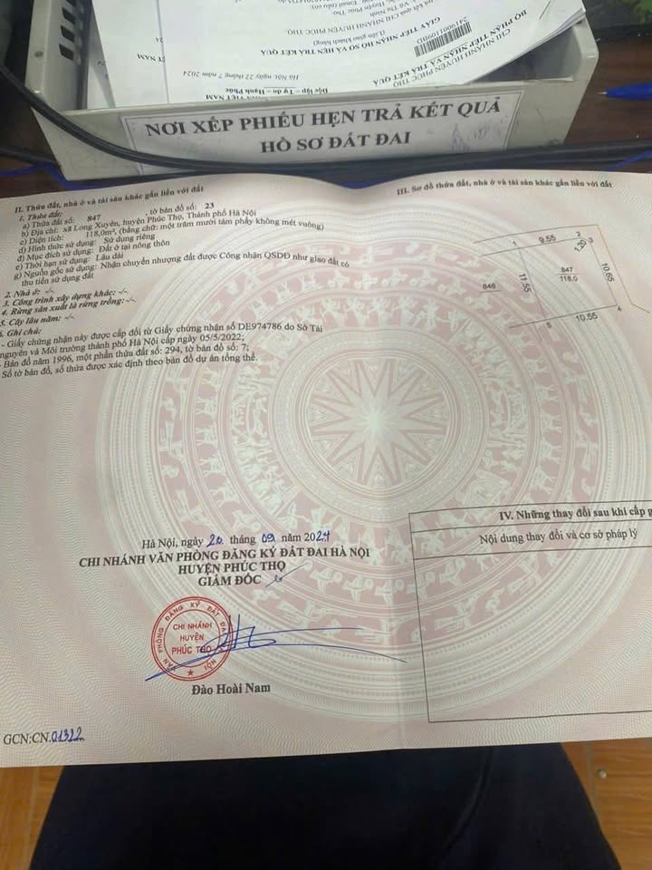 Đất nền Làng nghề Long Xuyên, Phúc Thọ - 118m² Lô Góc 2 Mặt Tiền, Giá 2.36 Tỷ