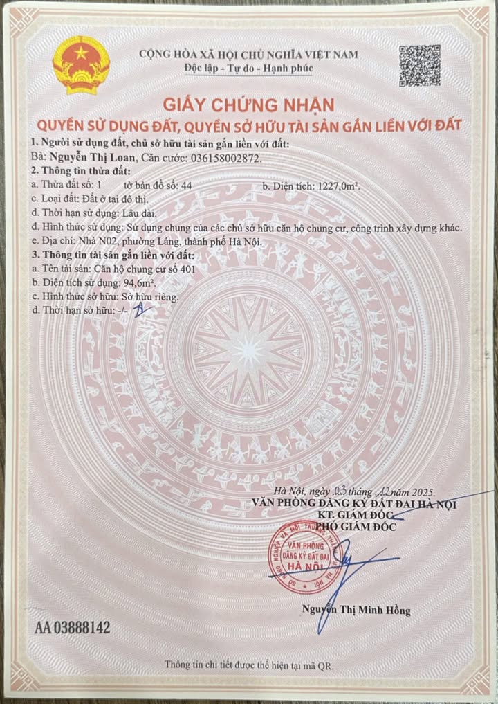 Căn hộ N02 Huỳnh Thúc Kháng 95m² giá 8.6 tỷ - Bàn giao ngay