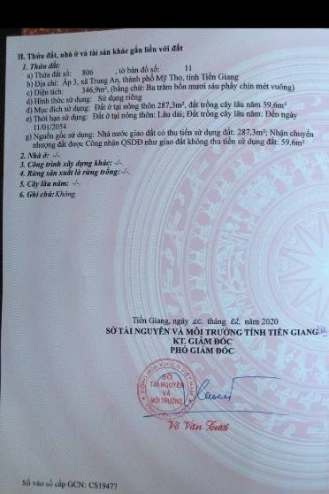 Đất nền Ấp 3 Trung An 347m² - Đường ô tô, từ 1,x tỷ