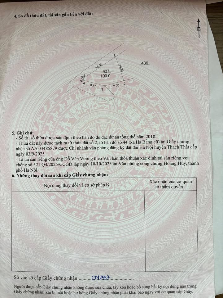 Đất nền Cần Kiệm Thạch Thất 100m² 2 tỷ - Sổ đỏ chính chủ