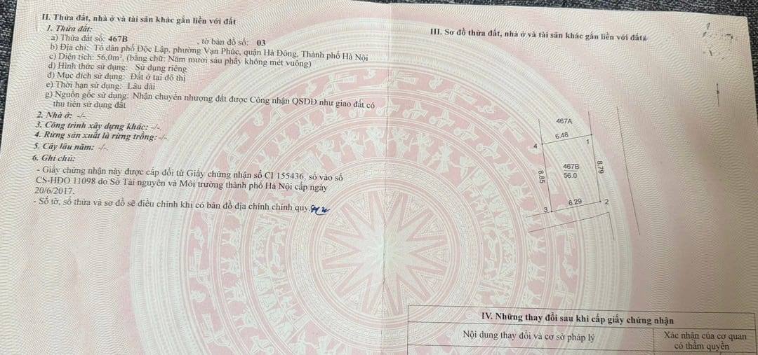 Đất nền Cầu Am, Hà Đông 56m² - Sổ đỏ chính chủ, 14 tỷ