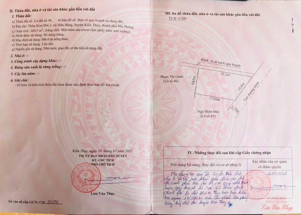 Đất Kim Đới 2 Kiến Thụy 170m² 2,4x tỷ - Sổ đỏ chính chủ