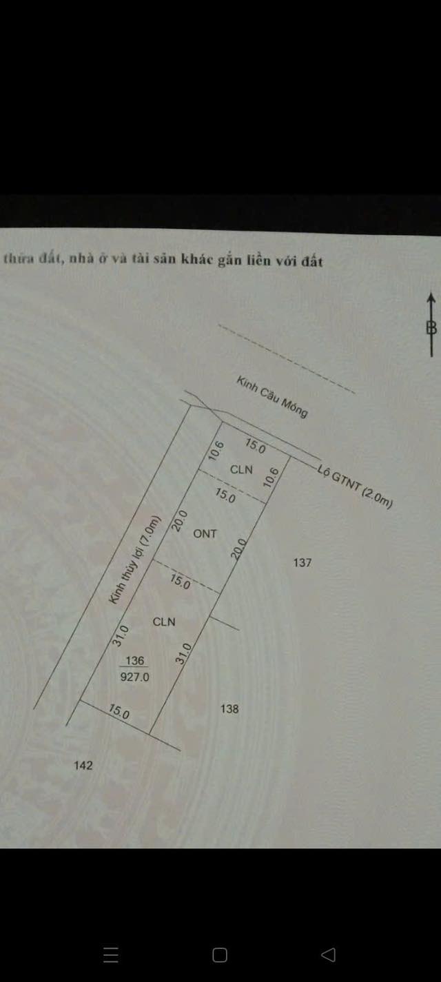 Bán đất Cờ Đỏ Cần Thơ 927m² - Sổ CLN, giá 900 triệu - Thích hợp nghỉ dưỡng