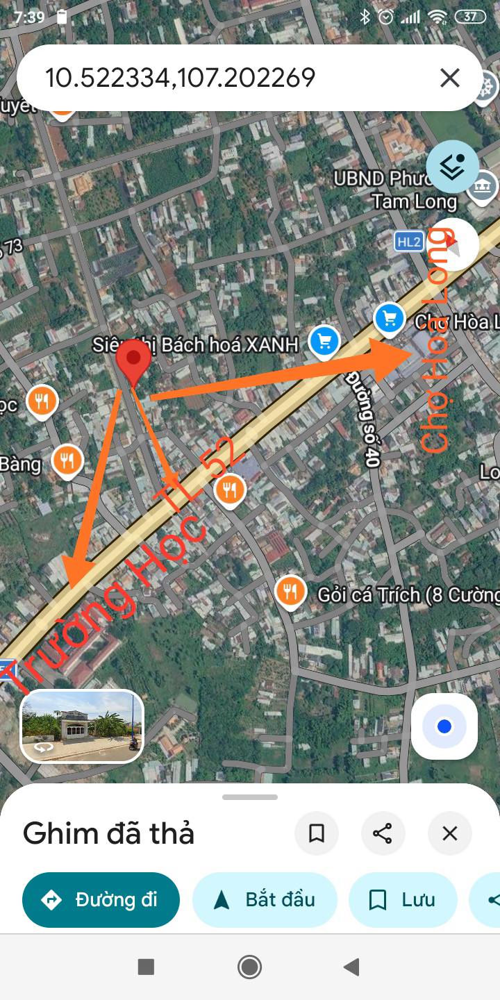 Cho thuê mặt bằng kinh doanh mặt tiền đường lớn Hoà Long, Bà Rịa - Giá 2 triệu/tháng