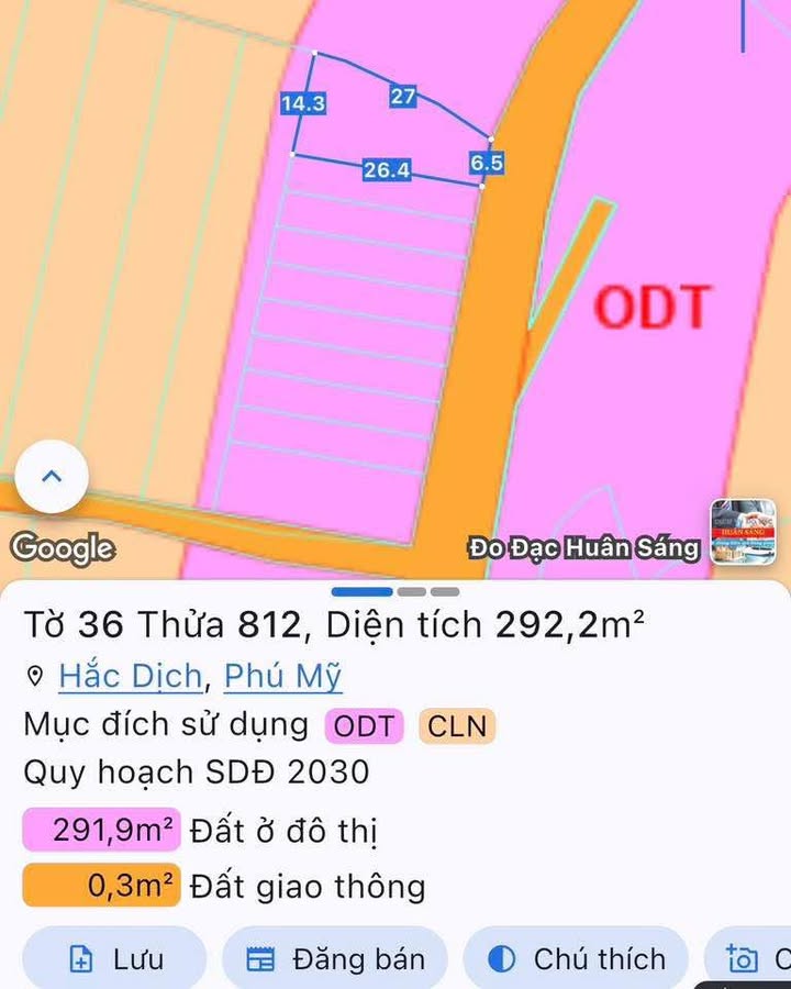 Đất nền Hắc Dịch 292m² thỏa thuận - Sổ đỏ chính chủ