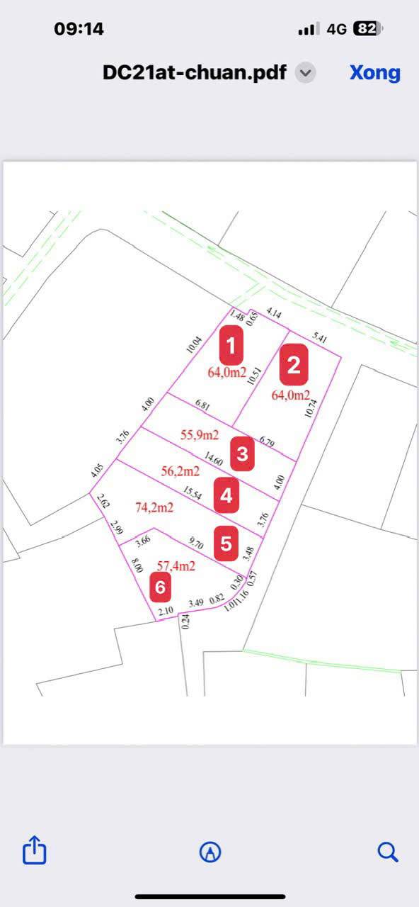 Đất nền Đồng Kỵ Từ Sơn 56m² 1 tỷ - Sổ đỏ chính chủ