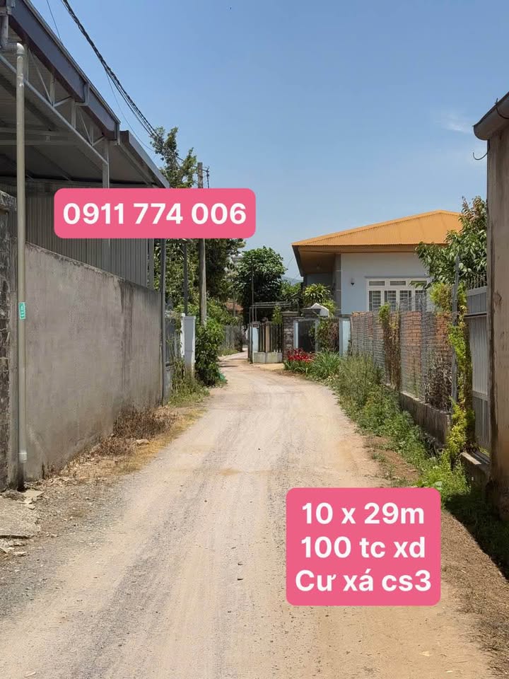 Đất nền Cư xá Đức Trọng 290m² - Sổ đỏ thổ cư, cách QL27 chỉ 100m