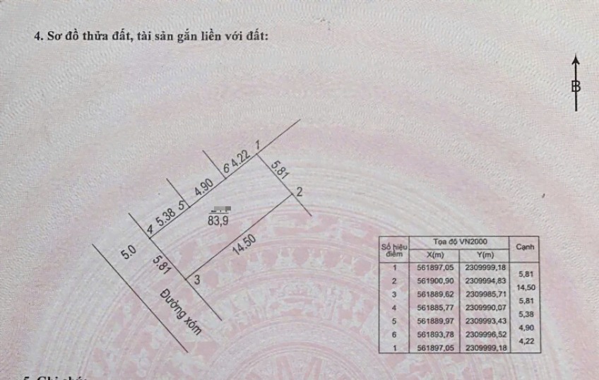 Đất nền Chương Mỹ 83.9m² sổ đỏ - Vị trí kinh doanh đắc địa