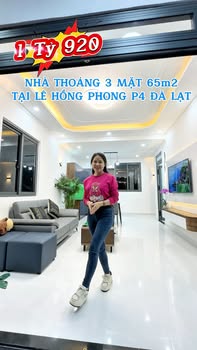 Nhà 3 Mặt Tiền Thoáng Đà Lạt - 65m² - Chỉ 1.92 Tỷ