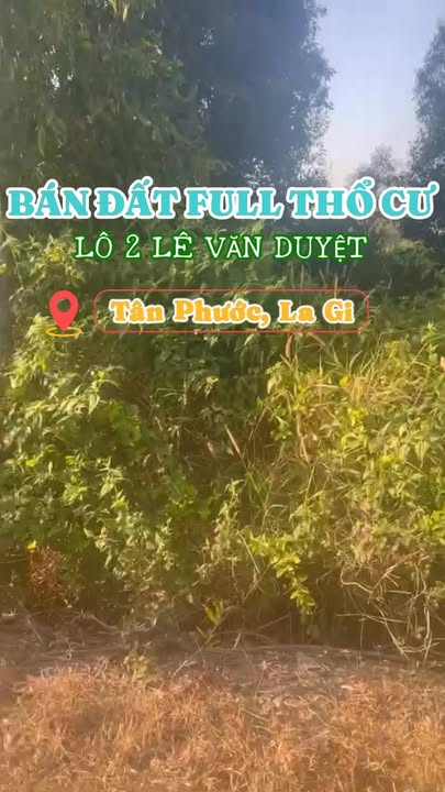 Đất nền La Gi 222m² 800 triệu - Đất thổ cư 100%