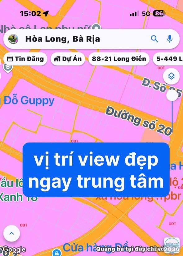 Đất Mặt Tiền Hương Lộ 2, TP Bà Rịa - 100m² Sổ Đỏ Chính Chủ