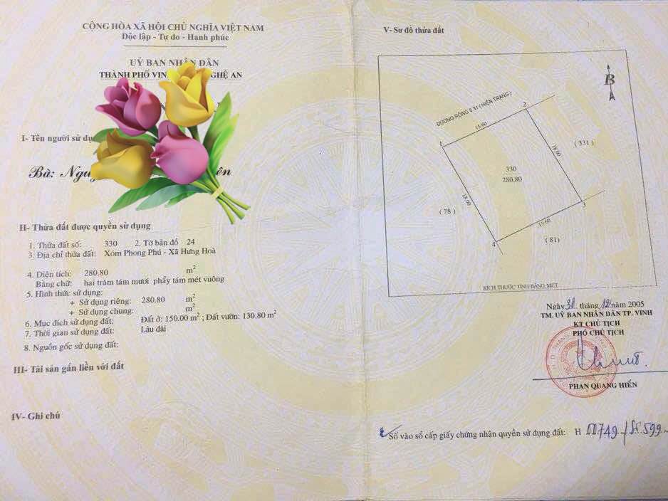 Đất nền Hưng Hoà, Vinh 280m² - Cơ hội đầu tư sinh lời!