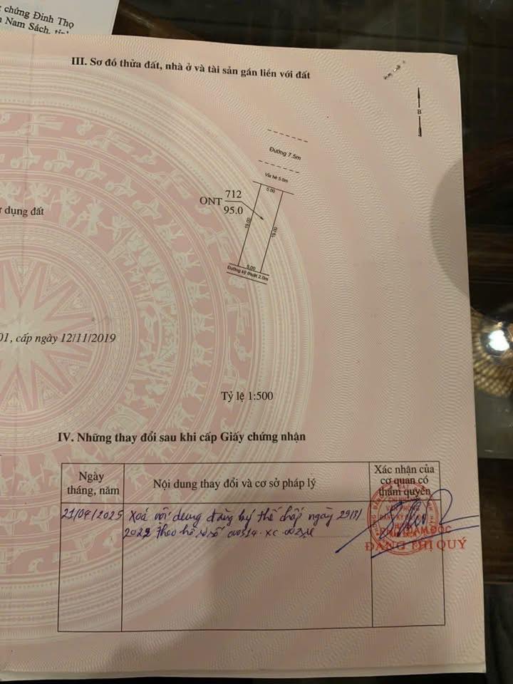 Đất nền KĐT THANH Quang Nam Sách 95m² 4 tỷ - Pháp lý rõ ràng!