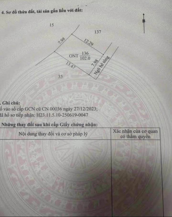 Bán Đất Thổ Cư 102m² Nam Sách, Hải Dương - Sổ Đỏ Sẵn Sàng