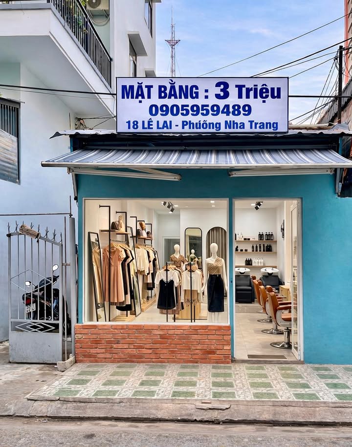 Mặt bằng kinh doanh 20m² trung tâm Nha Trang, Lê Lai - Giá 3 triệu/tháng