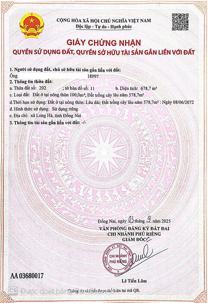 Đất Nền Sổ Đỏ 100m² - Mặt Tiền Đường 32m Dọc Sông Bé, Bình Phước