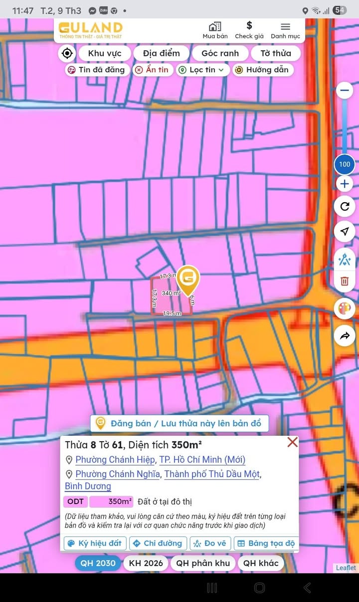 Đất nền Chánh Mỹ 100m² Thủ Dầu Một - Tiềm năng tăng giá vượt trội!