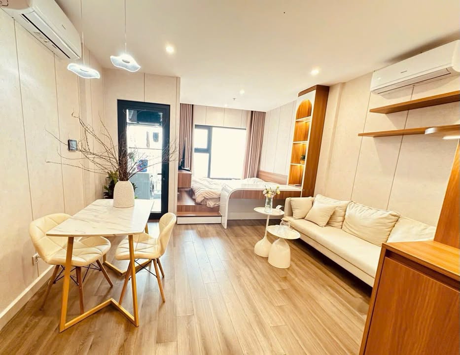 Cho thuê Studio Vinhomes Ocean Park 6.5 triệu/tháng - Nội thất sàn gỗ