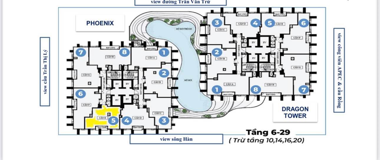 Căn hộ Landmark Đà Nẵng 55.87m² - View Sông Hàn tuyệt đẹp!