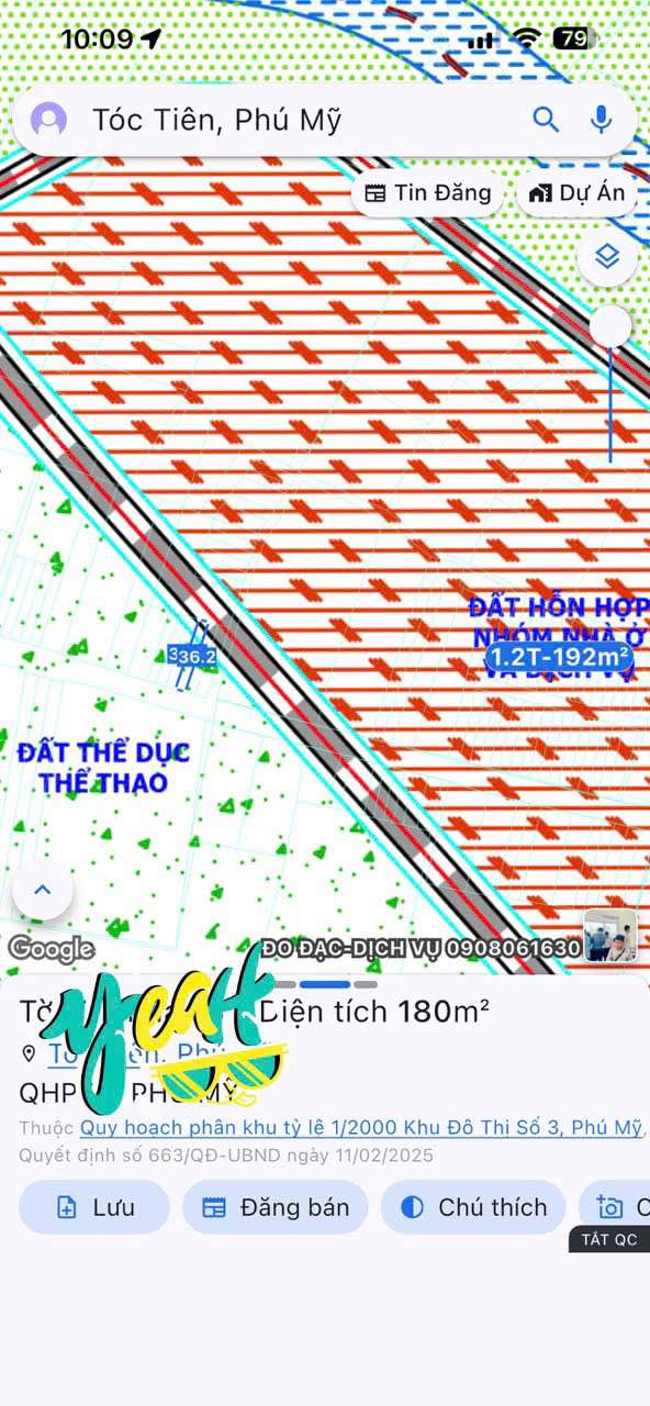 Đất Vàng Ấp 5 Tóc Tiên, Phú Mỹ - 1900m² Sẵn Sổ, Giá Hơn Tỷ