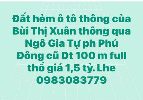 Đất nền Buôn Ma Thuột 100m² - Đất thổ cư 100%, ô tô thông!
