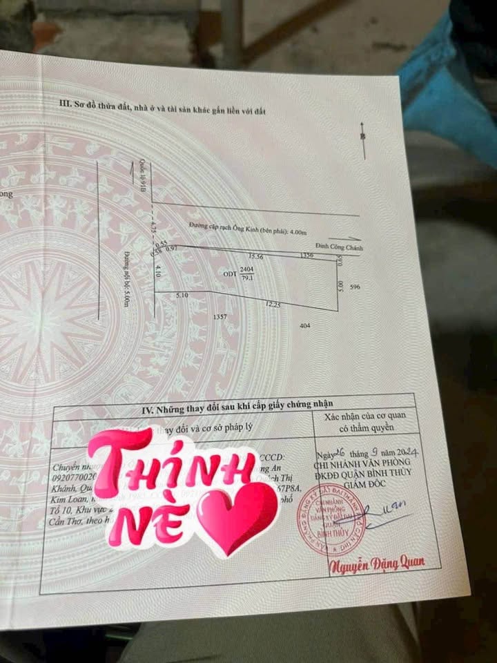 Đất Thổ Cư Góc 79m² Nguyễn Văn Linh, Cần Thơ - Giá 1.65 Tỷ